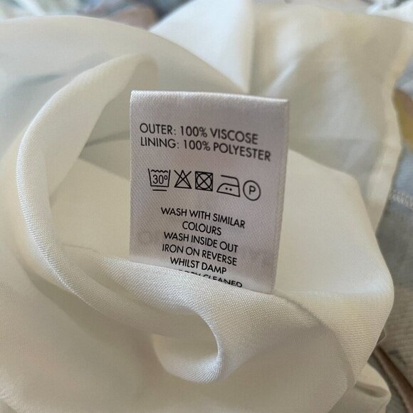 Oliver Bonas Abstract Artsy Shift Dress Womens 10 Colorful Pastel Geo Oversized - Picture 5 of 10